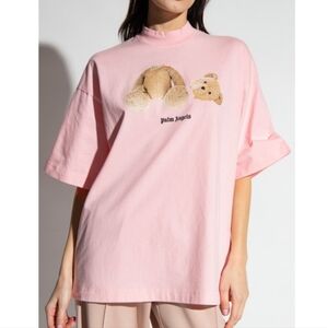 Palm Angels baby pink oversize t-shirt